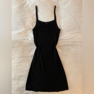 brandy melville black mini dress